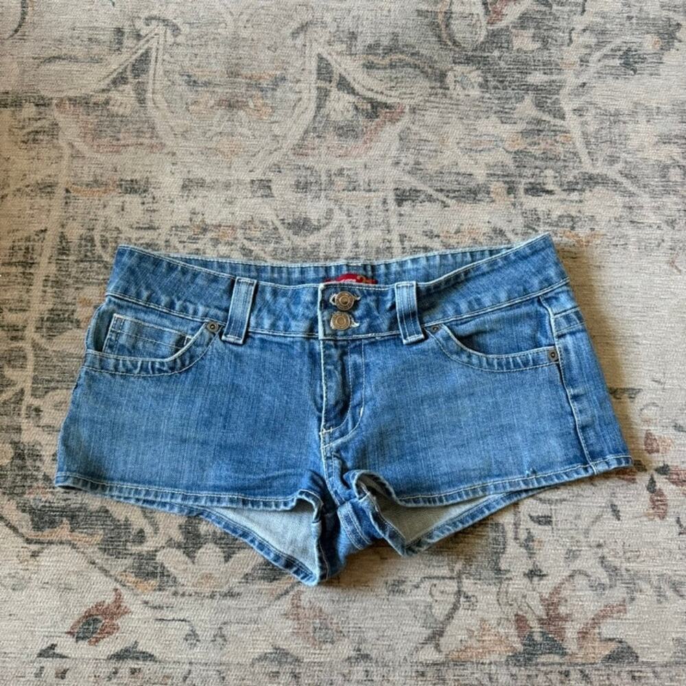 Forever 21 Micro Mini Shorts Y2K Era Extra Low Rise Stretch 7